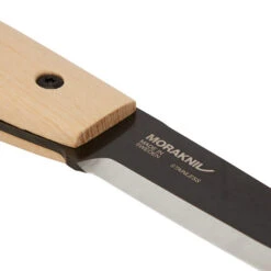 Morakniv WIT BLACKBLADE ASH WOOD Feststehendes Messer BLACK / NATURAL -Outdoor-Ausrüstungsgeschäft 5638076657 c wit blackblade ash wood morakniv 24